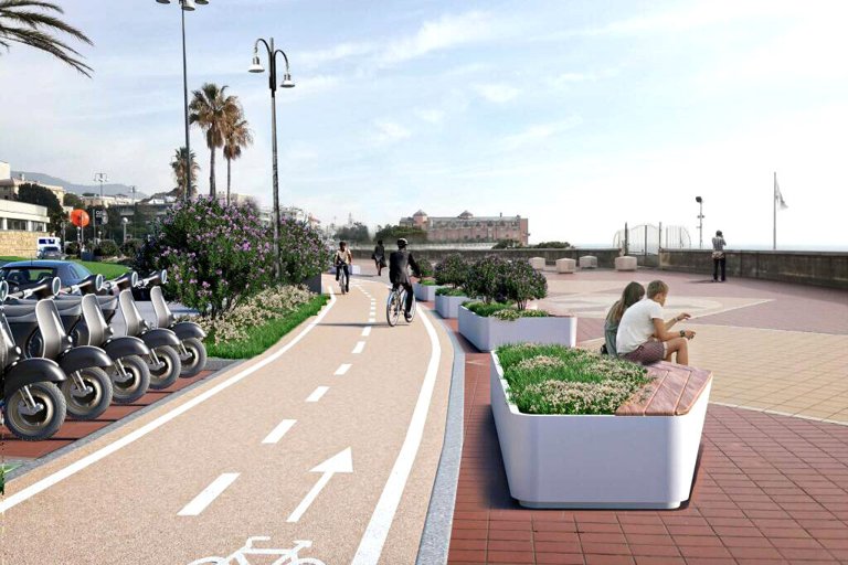 Nuove piste ciclabili a Levante: il piano approvato dalla giunta